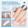 SAVILAND Acrylic Nail Tips: 10 Size Nail Tips for Acrylic French Nail Tools Natural Nail Tips Square Long Gel X Nail Tips Professional Gel X Nail Extension Manicure Salon At Home