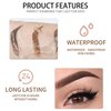 MAEPEOR Waterproof Eyebrow Gel 8 Colors Full-pigmented Long Lasting Liquid Brow Gel for Fuller & Defined Looking (#03 Medium Brown）