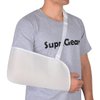 supregear Arm Sling, Adjustable Mesh Shoulder Immobilizer Arm Sling for Shower Breathable Medical Shoulder Elbow Support for Women Men, Fits Left/Right Arm, White