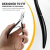 BEZOX BEZOX Straight Blade Toenail Clippers for Seniors Thick Toenails - Wide Open Pointed Jaw Toe Nail Clippers for Ingrown Nails, Precision Grooming Toenail Scissors for Healthy Nails - Black
