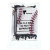 Flutesan 50 Pack Drawstring Baseball Party Favor Bags Plastic Baseball Snack Bags Baseball Goodie Bags Baseball Gift Bags for Kids Boys Birthday Baseball Theme Party Supplies, 6 x 8 Inch (Baseball A)