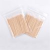 500Pcs Pointed Cotton Swabs Wooden Handle Makeup Health Medical Ear Jewelry Clean Sticks Buds Tips