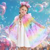 Hapgo Mermaid Toys Princess Dress up Clothes for Girls 4-6, Mermaid Cape for Girls, Princess Costume Birthday Halloween Christmas Gift Toys for Girls