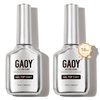 GAOY 2 Pcs 16ml No Wipe Gel Top Coat, Glassy Clear Gel Top Coat, High Gloss Finish for UV Light Cure Gel Nail Polish