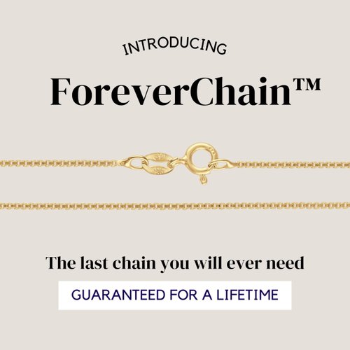 KISPER Italian 18K Gold Plated 925 Sterling Silver Diamond Cut Box Link Chain Necklace – for Women & Men with Spring Ring Clasp – Made in Italy, 20"