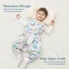 WONDAY Baby Sleep Sack with Feet, Sleep Sack Baby Wearable Blanket, Toddler Sleep Sack with Feet, Sleeveless Sleep Sacks for Baby (Dino,3T-5T)