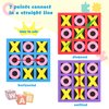 Tic Tac Toe - (Pack of 36) Foam Tic-Tac-Toe Mini Board Game for Kids - for Birthday Party Favors, Goody Bag Fillers, End of Year Gifts for Students (Blue, Purple, Red)