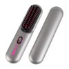Hair Straightener Brush, Advanced Negative Ionic Hair Brush Straightener, Heated Hair Straightening Comb for Smooth Frizz-Free Hair 30s Fast Heating & 12 Temp Settings, Grey
