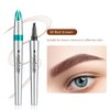Generic Eyebrow Pencil,3D Microblading Eyebrow Tattoo Pencil 4 Fork Tip,Eye Makeup Long-Lasting Waterproof & Smudge-proof Natural Eyebrow Hair Eyebrow Pencil (2#Red-brown)