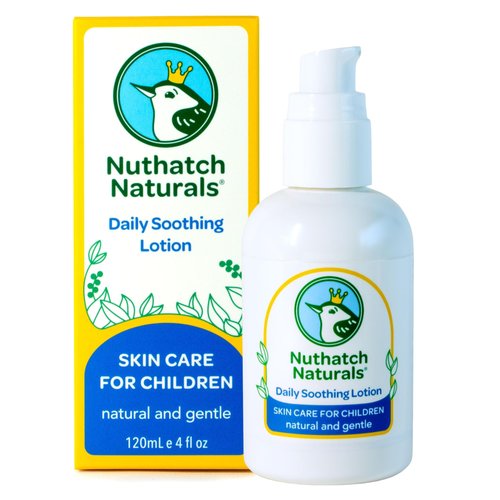 Nuthatch Naturals Kids Lotions - Daily Use Gentle Moisturizer - Plant Based, Moisturizing & Non-Toxic Soothing Lotion for Kids - Dermatologist Tested - Gentle, Mild, Hypoallergenic, Fragrance Free