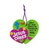 Jesus Cares Heart-Shaped Christmas Ornament Craft Kit, Makes 12