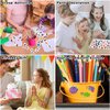 Partywind 204 Glitter Styles Individually Wrapped Sheets Kids Fake Tattoos, Birthday Surprise for Boys and Girls Party Supplies Favors, Waterproof Tattoo Stickers for Goodie Bag Stuffers