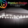 Brightz CanopyBrightz LED Canopy Lights, White - Outdoor Canopy Tent Lights for 10ft x 10ft Tents - Instant Pop Up Canopy Lights - 40 ft String Light