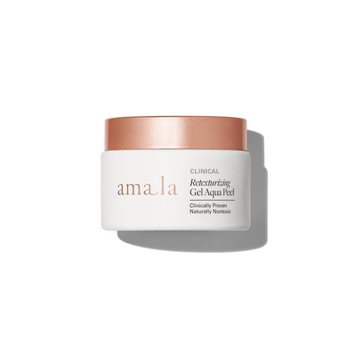 Amala Retexturing Gel Aqua Peel with 15% AHA Fruit Complex, Willow Bark Extract, Rye Bio-Ferment. Anti-Aging Mask Promotes Smooth Texture, Refined Pores and Hydro Boost Glow. (50ml)