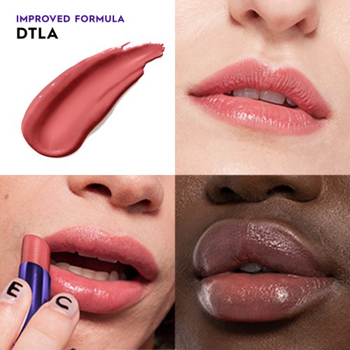 URBAN DECAY Vice Hydrating Lipstick (DTLA - Sheer Brick Nude - Shine Finish), Creamy Formula, Moisturizing Lip Color with Aloe Vera & Avocado Oil, Vegan, Cruelty-free - 0.11 oz