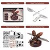 3D Metal Puzzles for Adults, DIY Model Kits for Adults and Teens to Build, 156 Pieces Mechanical Puzzle Rhinoceros Beetle, STEM Toy for Kids, Birthday Gifts for Adults/Boys/Girls（Rhinoceros Beetle）