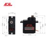 2PCS AGFRC Micro 9g RC Servo Motor Kit - Digital 2.8KG Metal Gear Mini Servo for RC Helicopter Airplane Car, Control Angle 180°