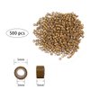 Hair Extensions Tool Kit I-tip Hair Extension Pliers Pulling Hook Bead Device Tool Kits and 500 Pcs 5 mm Micro Links Rings Beads (Dark Blonde)