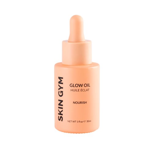 SKIN GYM Glow Oil, Brightening, Skin-Softening and Hydrating Face and Body Oil Enhanced with Sunflower, Sweet Almond and Sesame Oils