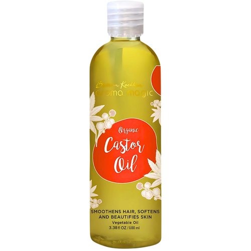 Aroma Magic Castor Oil | for Hair, Skin, Eyelashes & Eyebrows | Pure & Natural Carrier Oil | Moisturizing Massage Oil for Aromatherapy | 3.38 Fl Oz/100ml