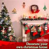 LINAYE Christmas Ornament Crafts for Kids Toddlers, 32 Set Christmas Make Your Own Ornament Craft Kit for Kids Christmas Goodie Bag Stuffers Game Activities for Kids Christmas Party Favor