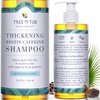 Tree To Tub Biotin Fine Hair Thickening Shampoo for Thicker, Fuller Volume - Gentle Volumizing Sulfate Free Argan Oil Shampoo for Women & Men w/Caffeine, Organic Saw Palmetto, All Natural Tea Tree
