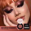 Rose Gold Glitter Eyeshadow High-Impact Multi-Dimensional Metallic Finish Eye Shadow, One-Swipe Coverage, Long Lasting High Pigment Shimmer Eye Makeup Palette for Mature Skin, Metal (15H Sunset Glow)