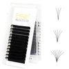 EMEDA 15-20mm Long Length Easy Fan Volume Lashes 2D-20D Blooming Flower Mega Volume Lash Extensions 0.03mm D Curl Self Fanning Eyelash Extensions (0.03 D 15-20mm)