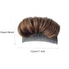 False Hair Clip Bump Fluffy Pad Styling Insert Tool - Increased Hair Base with Hair Accessories for Women and Girls (Light Brown)