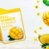 FARMSTAY Real Mango Essence Mask - Mango Extract Face Mask - With Plumping Hyaluronic Acid - Nourishes Skin, Stimulates Cell Regeneration - 0.78 oz