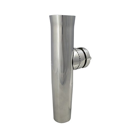 White Water 53300SL Stainless Steel Clamp-On Rod Holder, Tapered