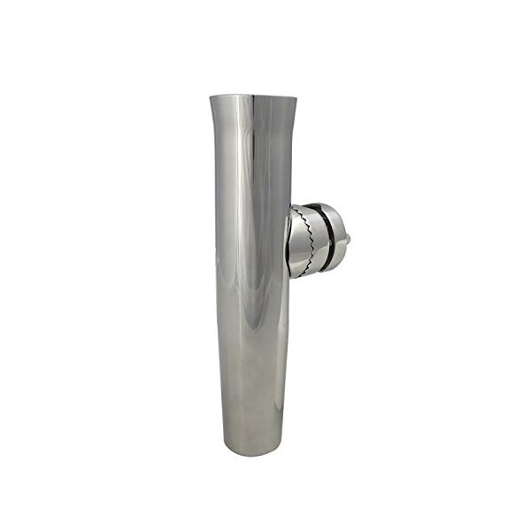White Water 53300SL Stainless Steel Clamp-On Rod Holder, Tapered