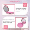 Healifty Portable Dental Retainer Box Dental Braces Case Practical Invisible Denture Case Dental Mouth Guard Case with Mirror Oral Care Box ( Rose Gold ), 8.7X2.7CM, (DGEE10L45J14VMRTTB7AH3)