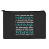 GRAPHICS & MORE Serenity Prayer Courage Wisdom Makeup Cosmetic Bag Organizer Pouch