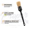 PROPER DETAILING CO. Car Detailing Brush Set, 3 Pack Natural Boars Hair Detailing Brushes, Clean Interior or Exterior, Wheels, Tires, Engine Bay, Leather Seats, Car Detailing Kit, Detail Brush