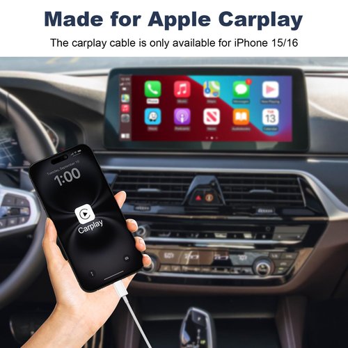 Car Carplay Cable for iPhone 16 15 16 Pro Max 16 15 Plus, 3FT USB A to USB C Cable, Carplay USB C Cord for iPad 10th Gen iPad Pro iPad Air 5th 4th Mini 6th Gen Car Charging Cable