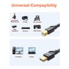 VANAUX Printer Cable USB A to B High-Speed Printer Cord Compatible with Printer,Scanner,Fax Machine,Laptop,Computer,Microphone,Midi Keyboard and More-Black (33feet/10m)
