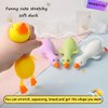 MSRRTUSY 3Pcs Stretchy Duck Squeeze Toys,Squishy Stress Relief Toys for Adults and Kids,Squishy Fidget Toys,Party Favors for Kids,Birthday Gifts,Christmas,Easter Egg,Classroom Prizes