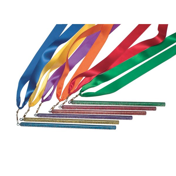 Sportime Rainbow Ribbon Wands, 36 Inches, Set of 6 - 004549