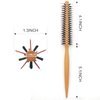 Small Round Brush Hair Curler,Mini Plastic Nylon Hair Brush, Light And Convenient,1.2 inch ，Volume,Styling,Curling & Curly,Wavy,Thick,or Thin Hair on Men & Women