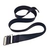 LAMBOX Vinyl Gait Belt-Easy Wash Walking Transfer Belt with Metal Buckle for Elderly Pediatric Caregiver Nurse Therapist (Black, 60 inch)