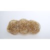 Generic Gold and iridecent beads crystals hair barrette clip bridal clip
