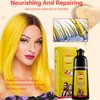 DISAAR Beauty Speedy Hair Color Shampoo 100% Cover Gray White Hair Easy To Use Long Lasting 400ml/13.53fl.oz (Gold)
