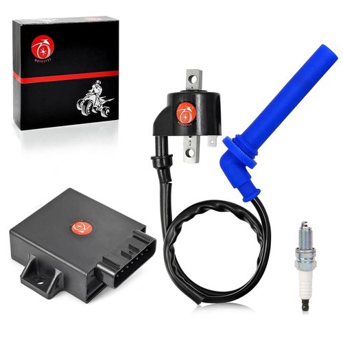 MOTO1988 CDI Box Ignition Coil Spark Plug and Cap Compatible with Polaris Predator 500 2005 2006 2007 3089613
