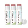 Mambino Organics Kissable Lips Glossy Vegan Lip Balm, Juicy Red Grapefruit, 7 G, 3 Pack