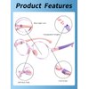 JM Kids Blue Light Glasses, Computer Gaming Grasses for Girls Boys Age 3-10, Anti Blue Ray TR90 Eyeglasses Pink Round Style