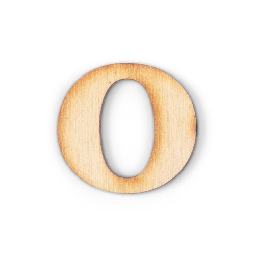 2-Inch Decorative Wooden Letter O - Alphabet Letters for DIY Wall Signs, Table & Shelf Decorations - Wood Letters for Crafts & Party Decor
