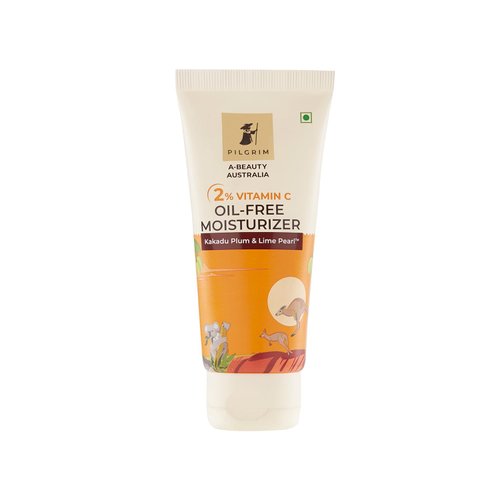 Pilgrim Vitamin C Oil-Free Moisturizer | Enriched with Kakadu Plum & Lime Pearl | Hydrating Facial Moisturizer for Oily Skin | Reveals Glowy & Radiant Skin | 1.76 Oz/50gm