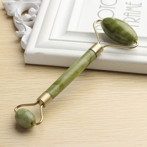 Ayana Wellness Jade Roller: Premium Face Massager & Facial Roller Kit, Jade Facial Roller for Radiant Skin, Jade Roller for Face & Gua Sha Tool - Skin Care Tools for Natural Beauty | Dual Sided