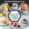 EUSOAR Cake Baking Cups, 100pcs 5oz 125ml Muffin Liners Cups with Lids, Disposable Foil Ramekins, Aluminum Cupcake liners, Aluminum Foil Cupcake Baking Cups, Aluminum Foil Pudding Cups Holders Pans